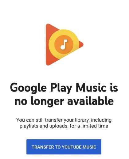 Google officially closed Google Play Music