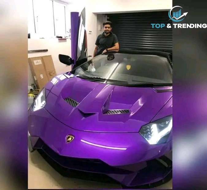 Babar Azam with Lamborghini Aventador Picture Goes Viral