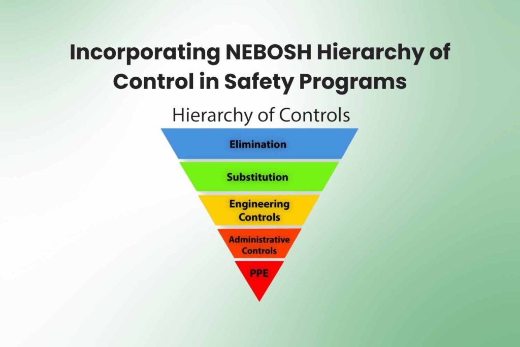 Incorporating NEBOSH Hierarchy of Control in Safety Programs